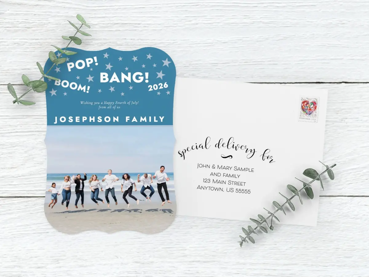 Save the Date Card with Optional Guest Addressing Service