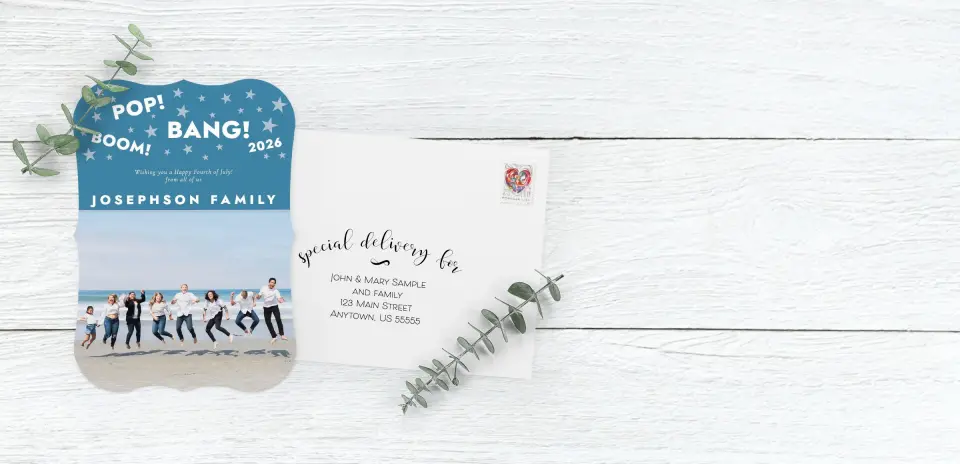 Save the Date Card with Optional Guest Addressing Service