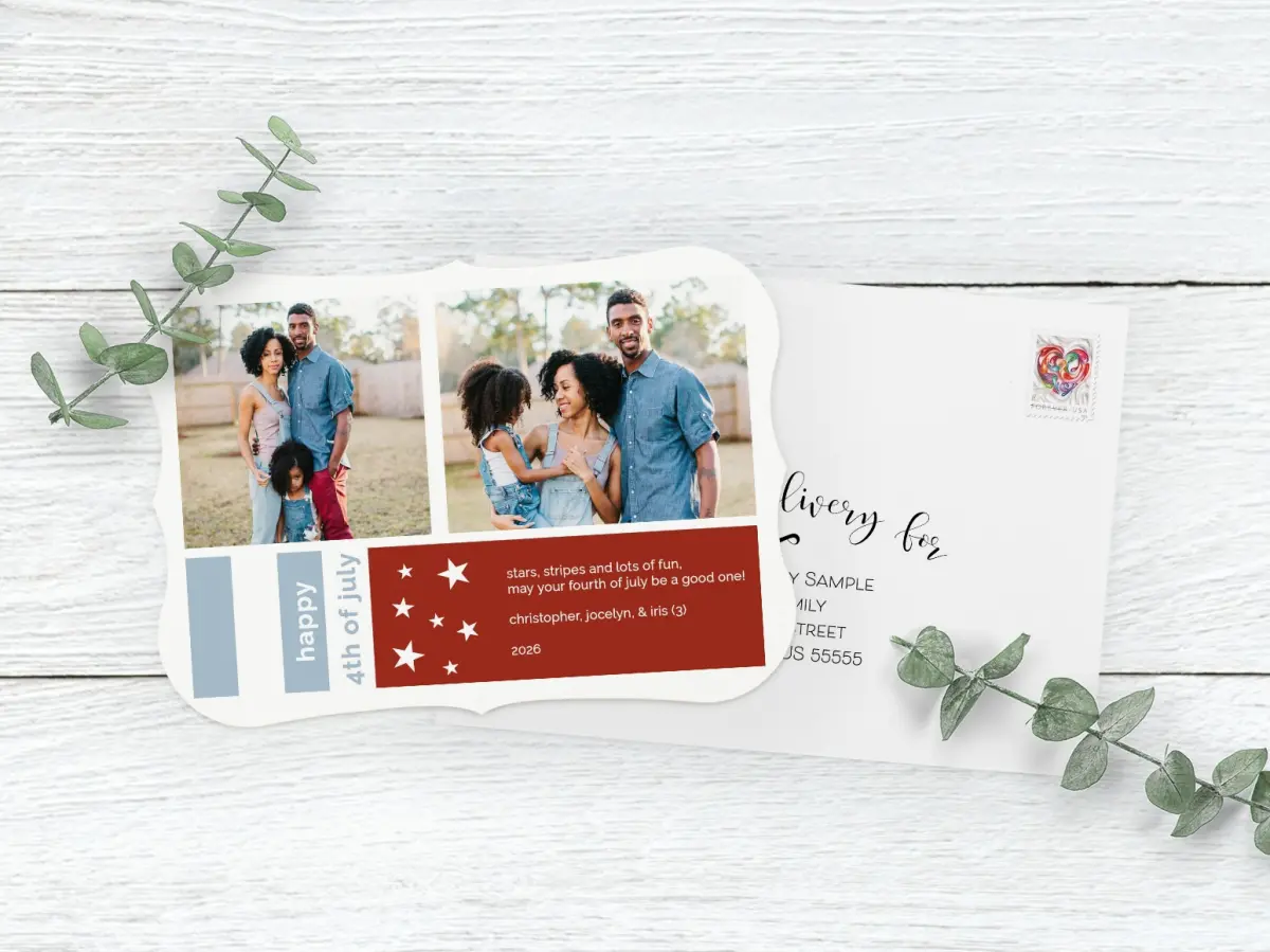 Save the Date Card with Optional Guest Addressing Service