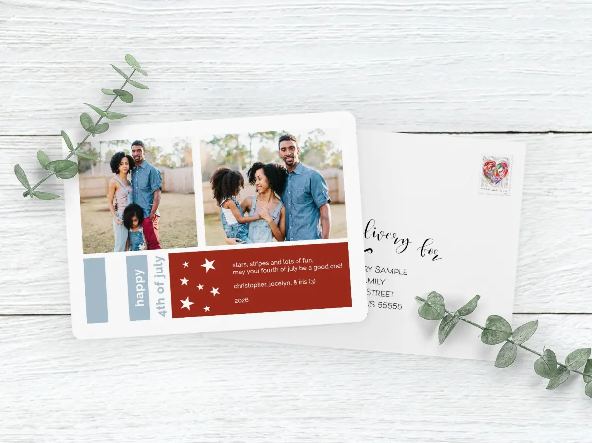 Save the Date Card with Optional Guest Addressing Service