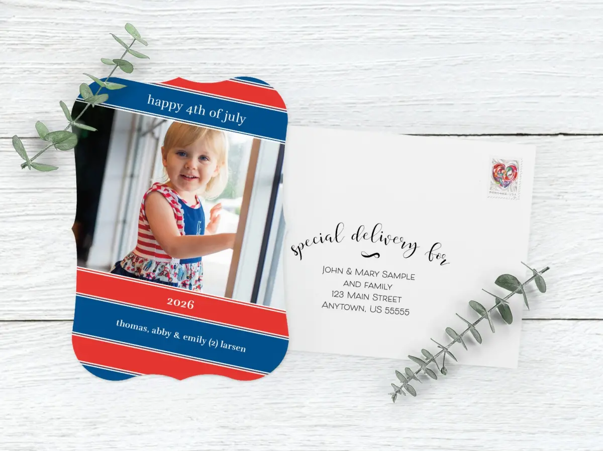 Save the Date Card with Optional Guest Addressing Service