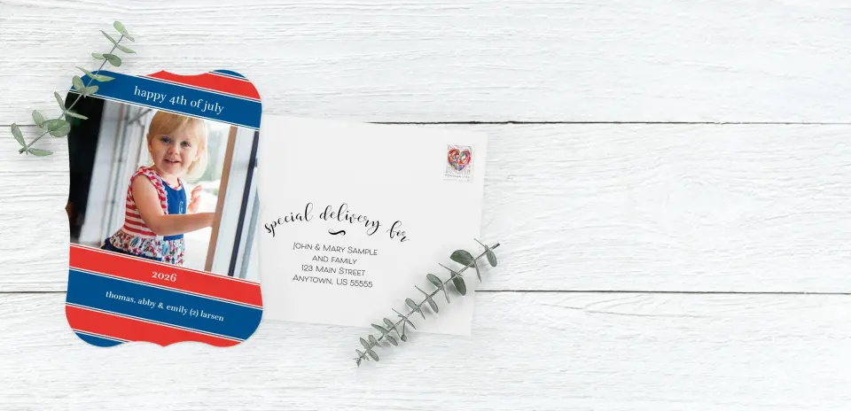 Save the Date Card with Optional Guest Addressing Service