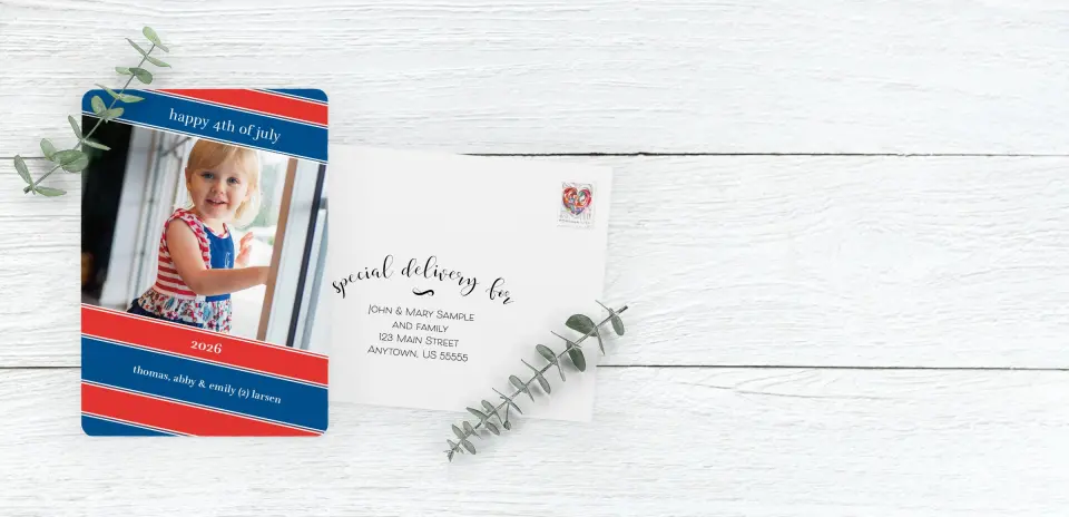 Save the Date Card with Optional Guest Addressing Service