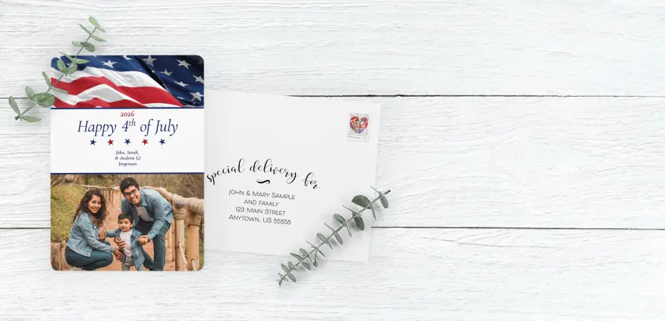 Save the Date Card with Optional Guest Addressing Service