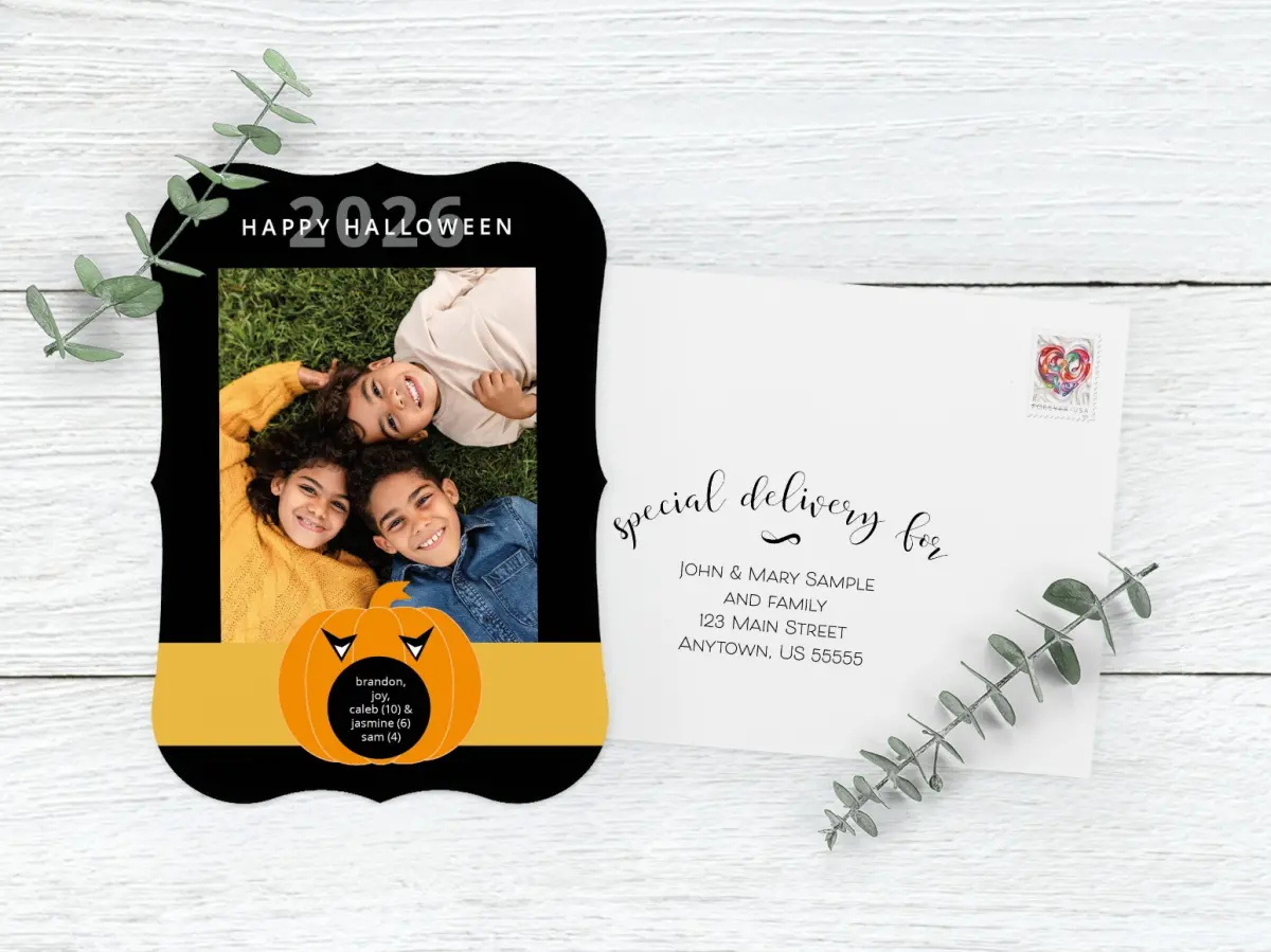 Save the Date Card with Optional Guest Addressing Service