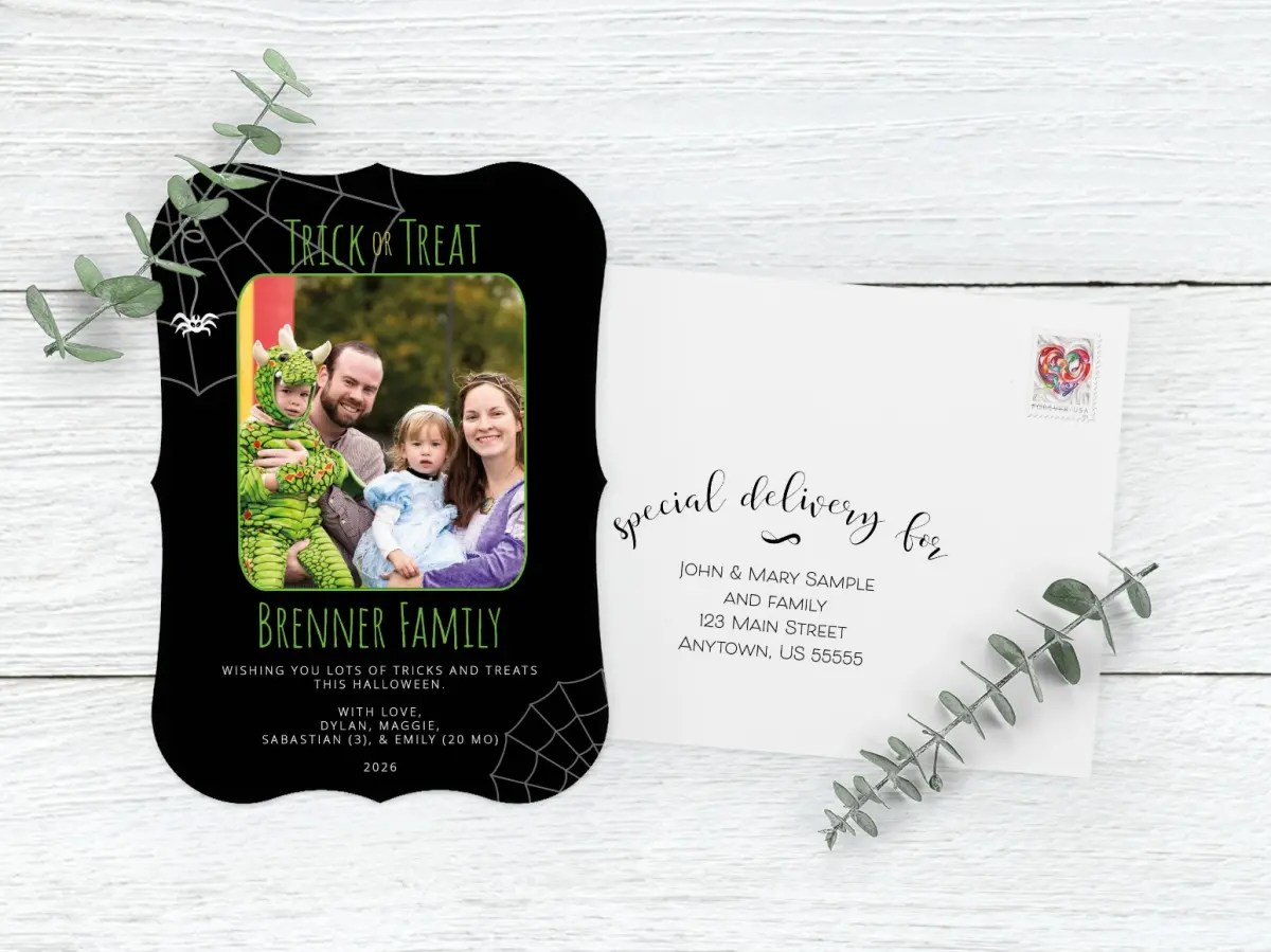 Save the Date Card with Optional Guest Addressing Service