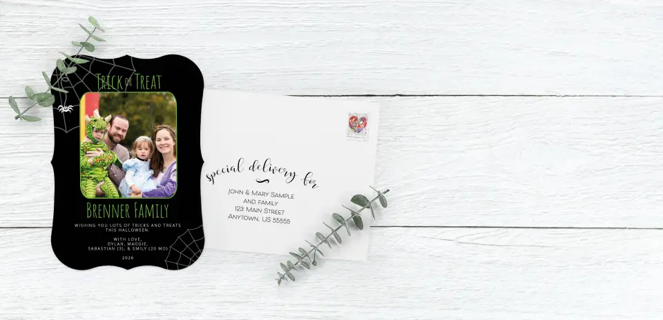 Save the Date Card with Optional Guest Addressing Service