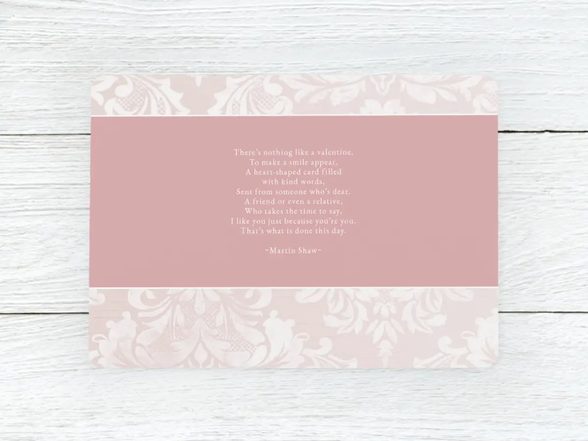 Save the Date Card Back