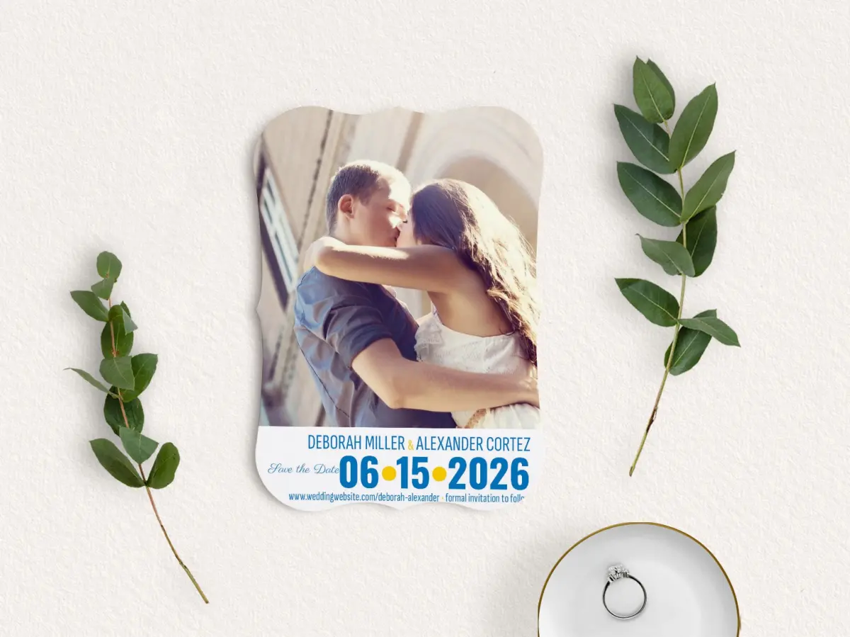 Save the Date Card with Optional Guest Addressing Service