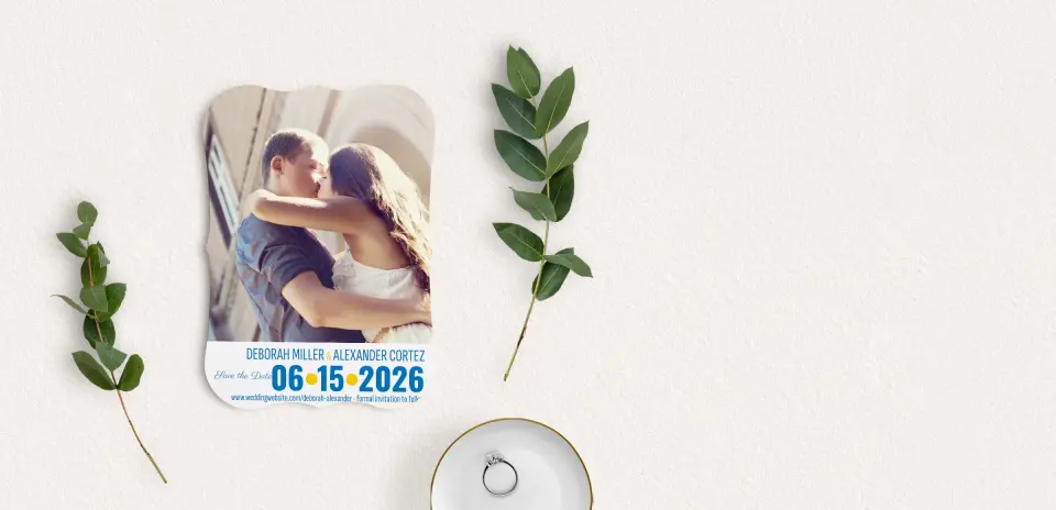 Save the Date Card with Optional Guest Addressing Service
