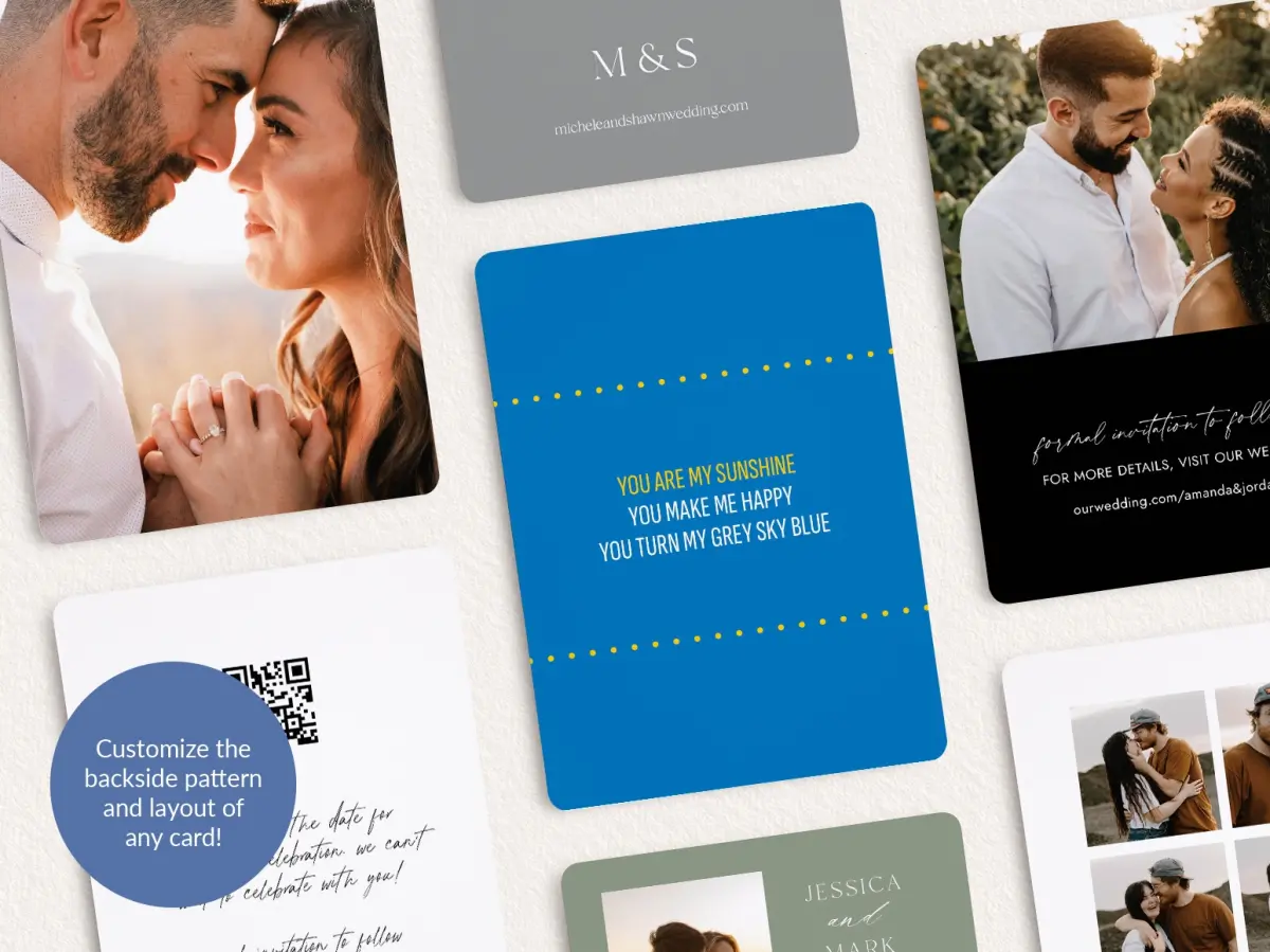 Back of Save the Date Card