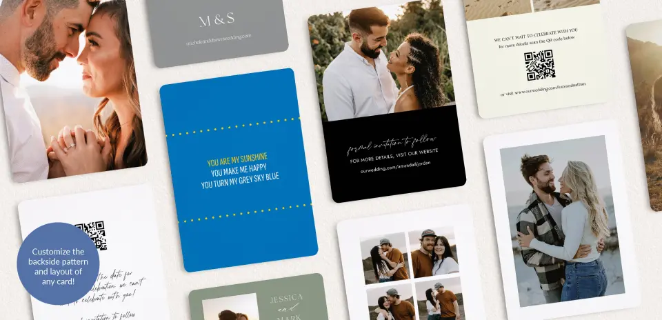 Back of Save the Date Card