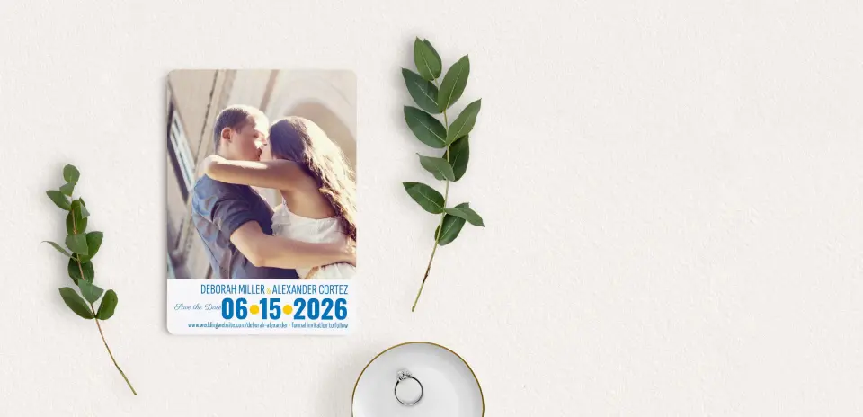 Save the Date Card with Optional Guest Addressing Service