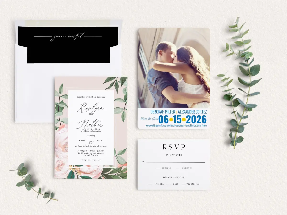 Front of Save the Date Card