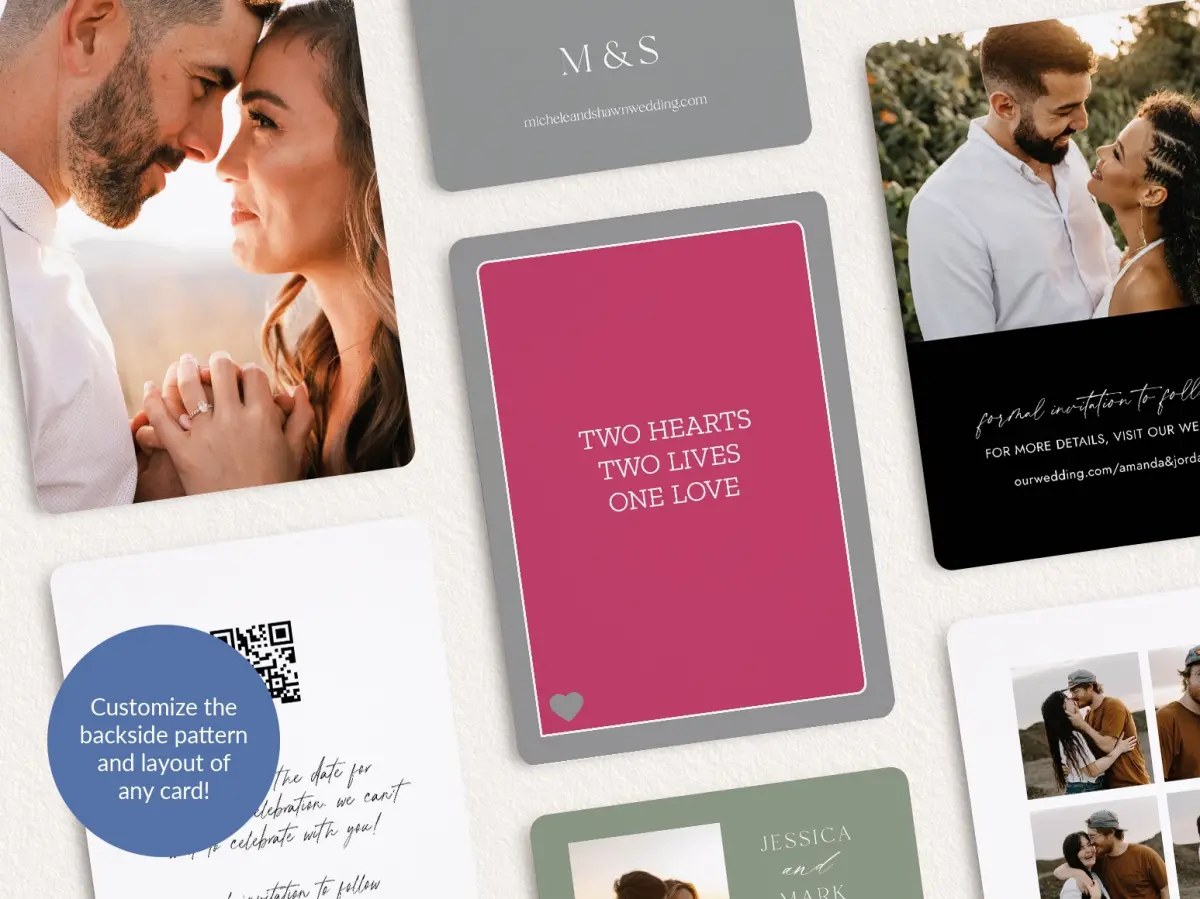 Back of Save the Date Card