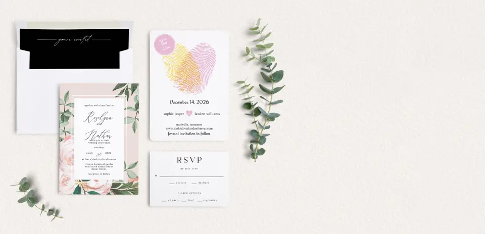 Front of Save the Date Card