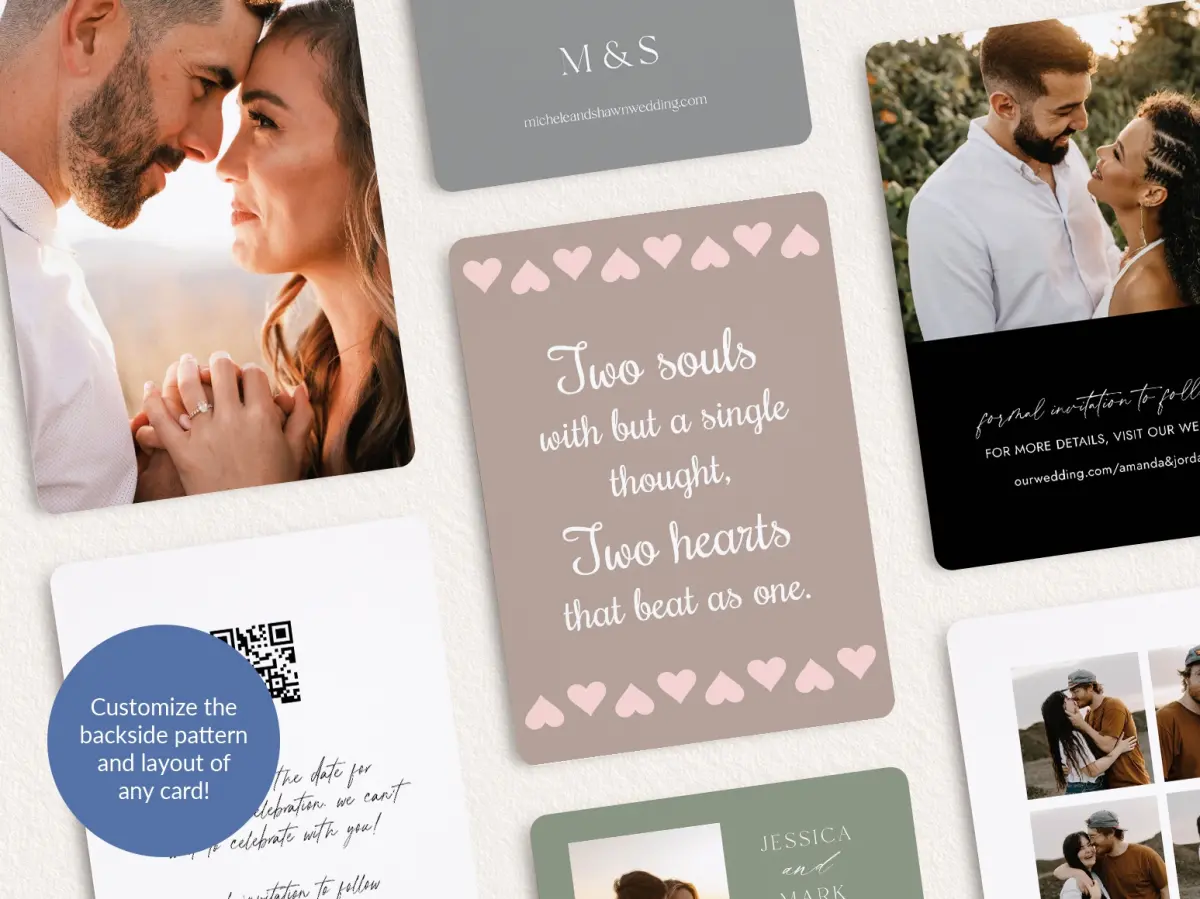 Back of Save the Date Card