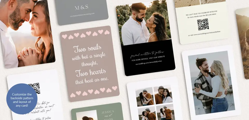 Back of Save the Date Card