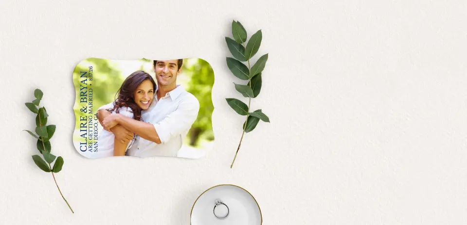 Save the Date Card with Optional Guest Addressing Service