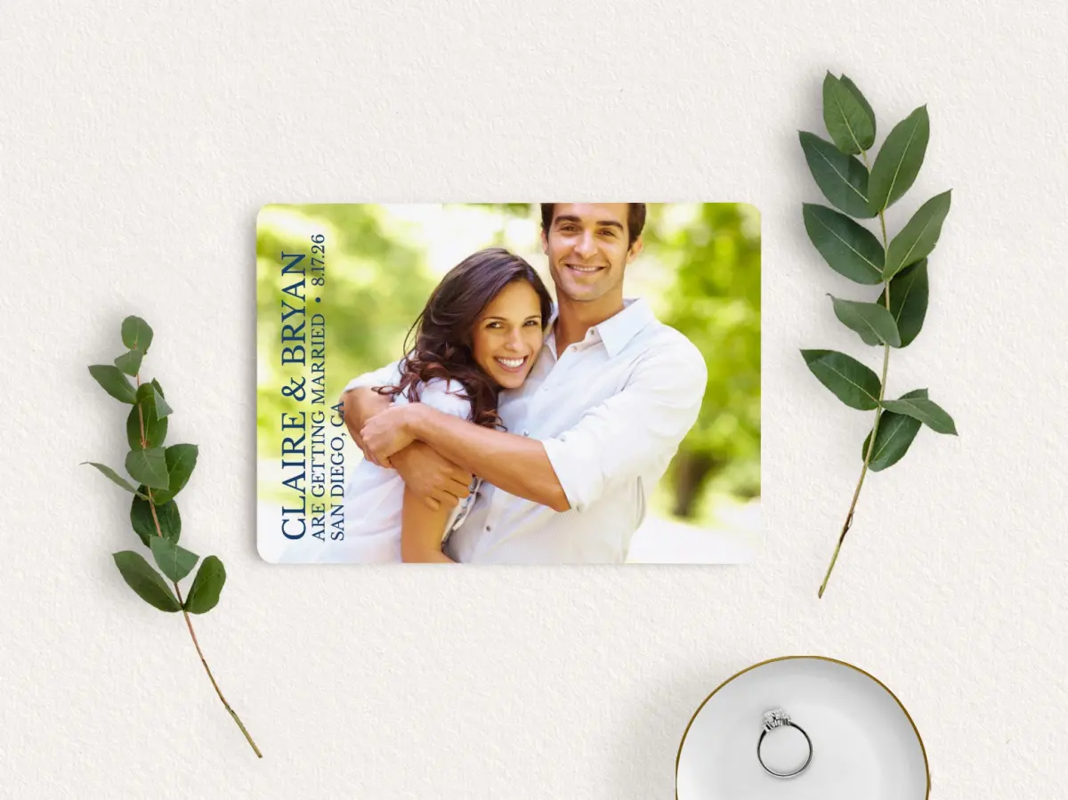 Save the Date Card with Optional Guest Addressing Service