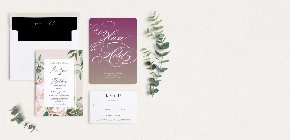 Front of Save the Date Card
