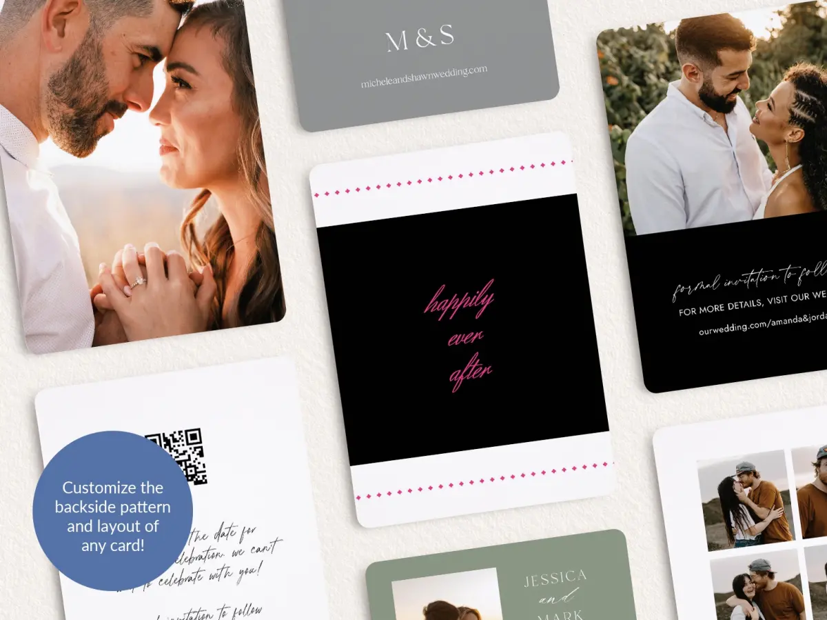 Back of Save the Date Card