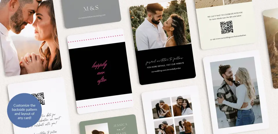 Back of Save the Date Card