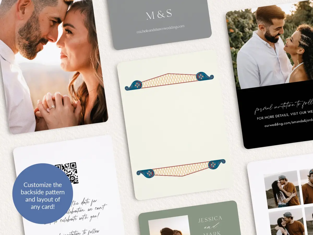 Back of Save the Date Card