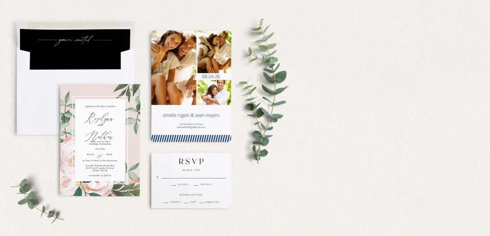 Front of Save the Date Card