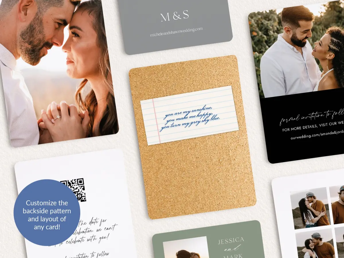 Back of Save the Date Card