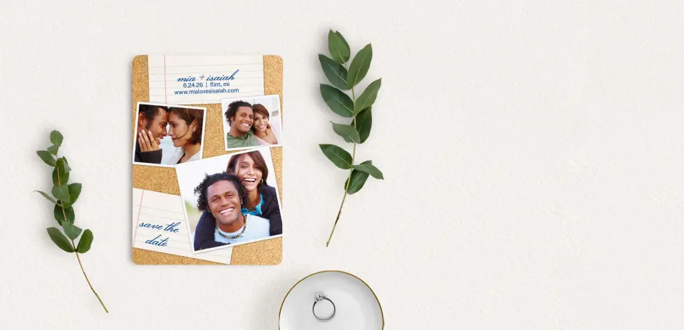 Save the Date Card with Optional Guest Addressing Service