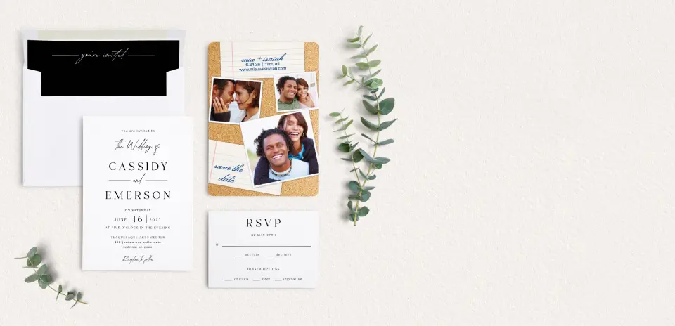 Front of Save the Date Card