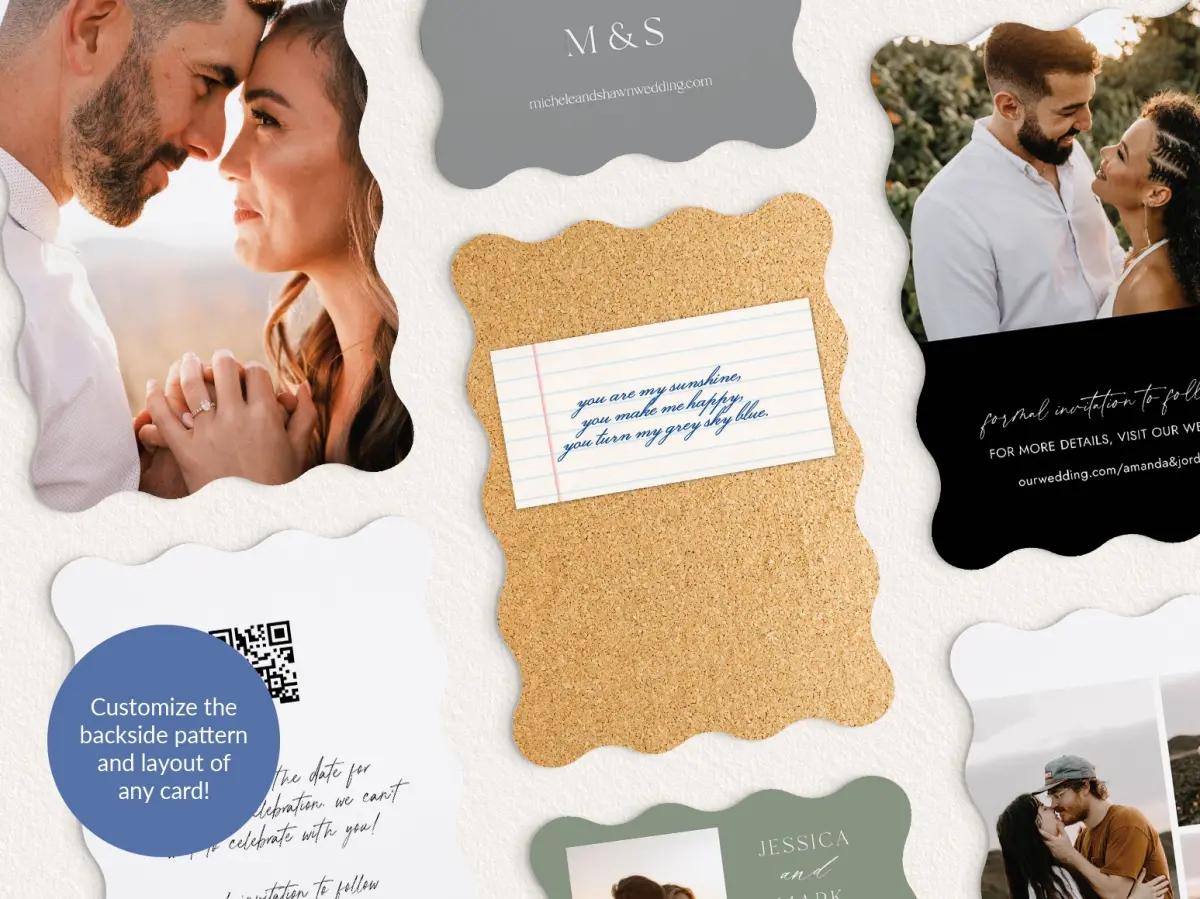 Back of Save the Date Card