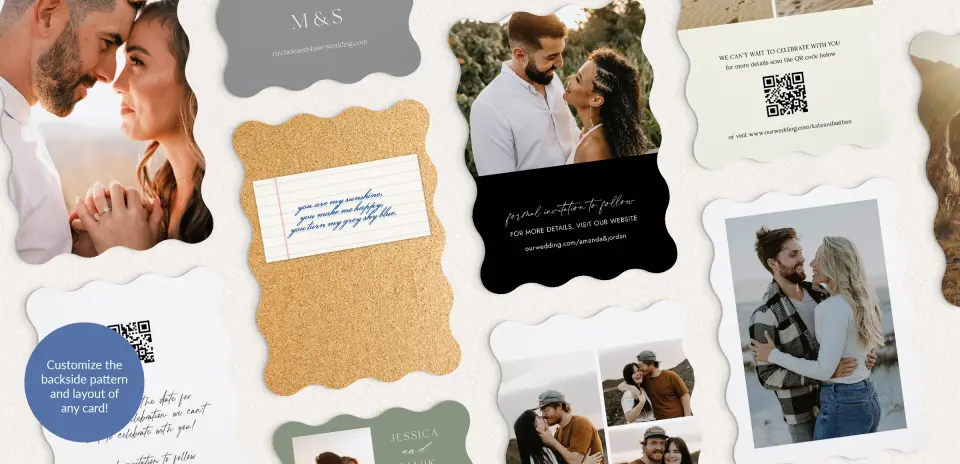 Back of Save the Date Card
