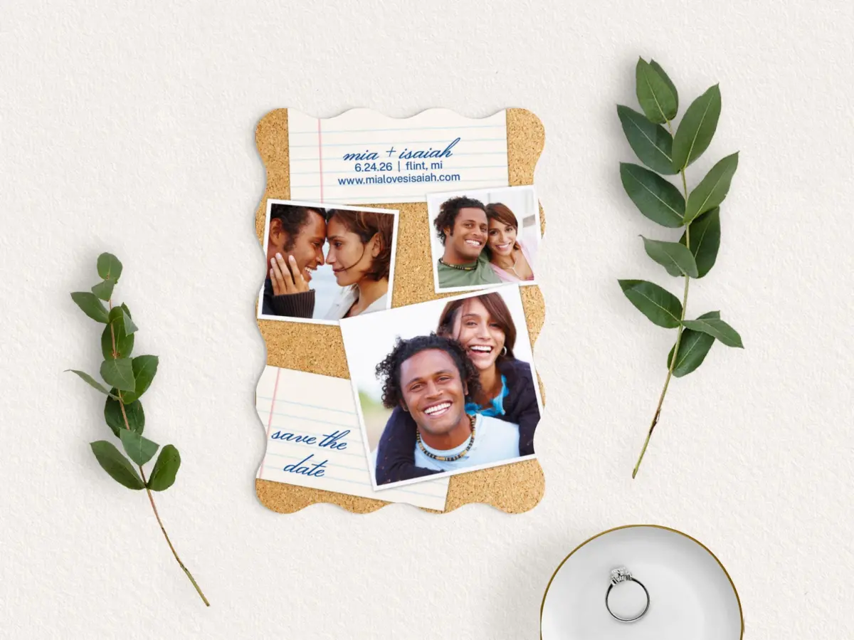 Save the Date Card with Optional Guest Addressing Service