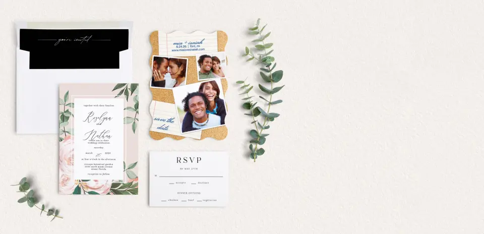 Front of Save the Date Card