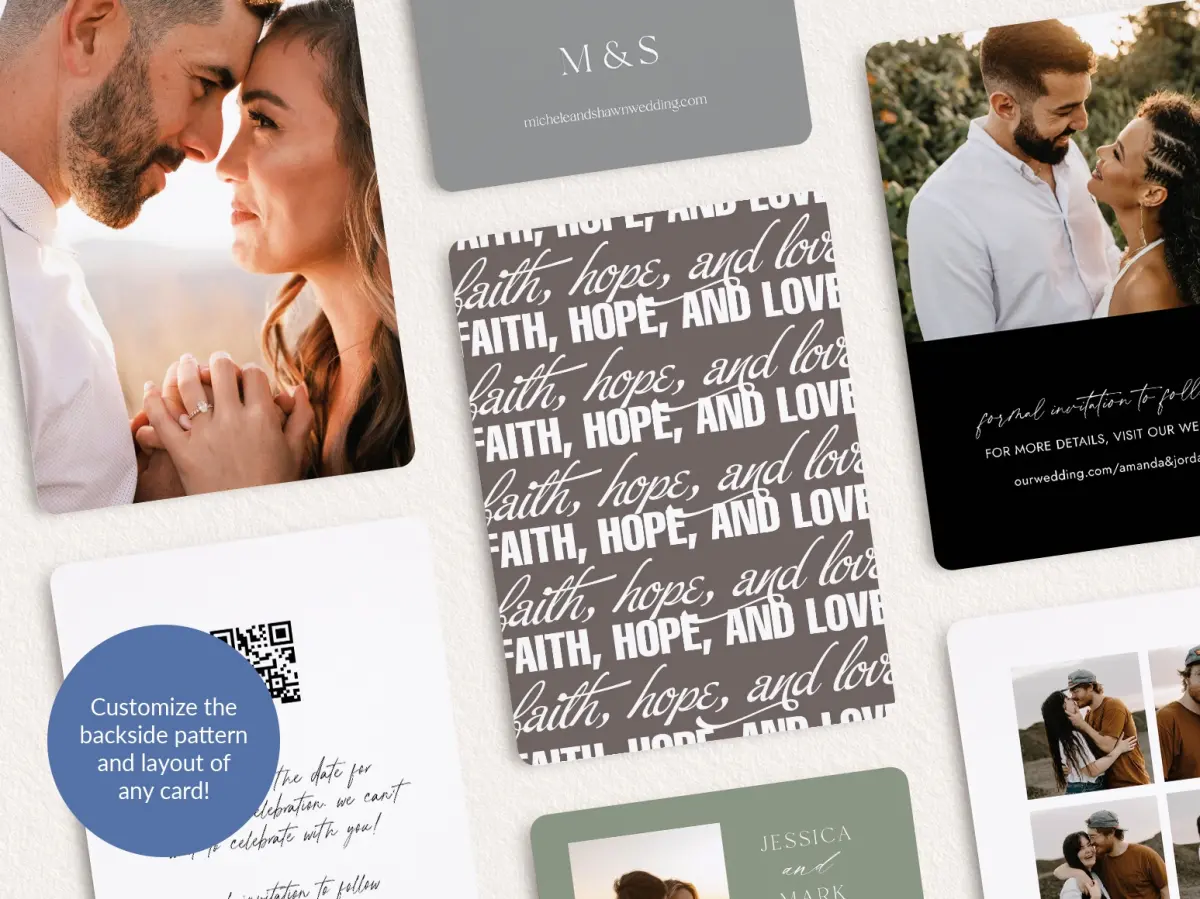 Back of Save the Date Card