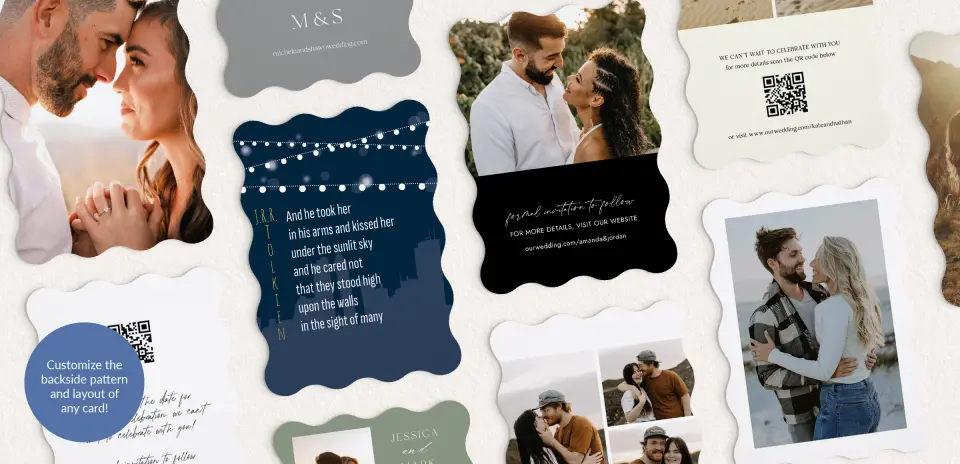 Back of Save the Date Card