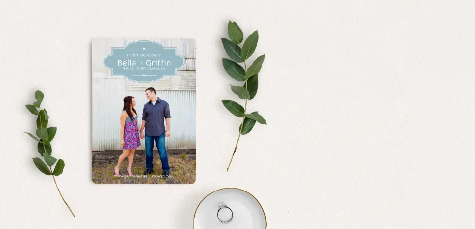 Save the Date Card with Optional Guest Addressing Service
