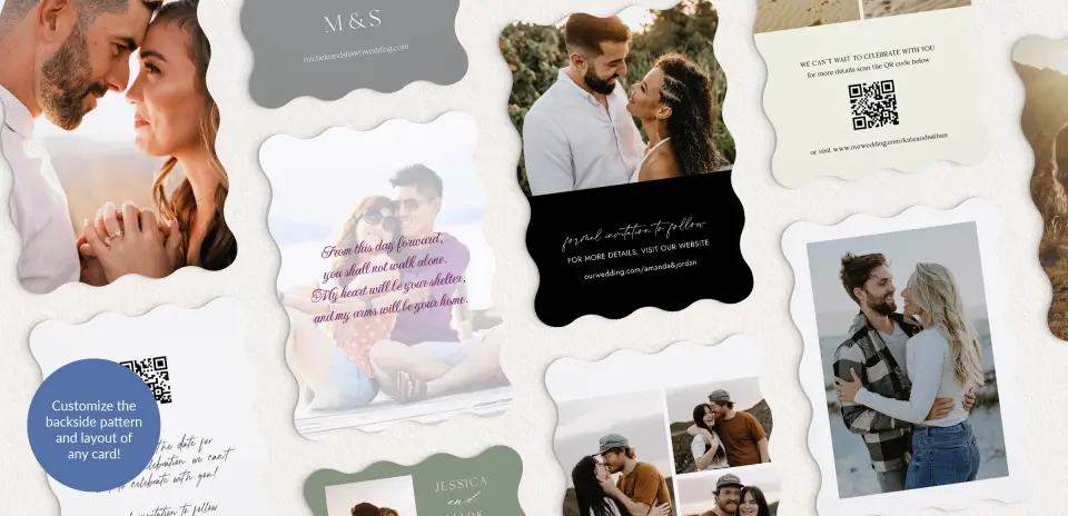 Back of Save the Date Card