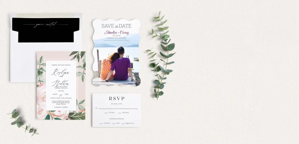Front of Save the Date Card