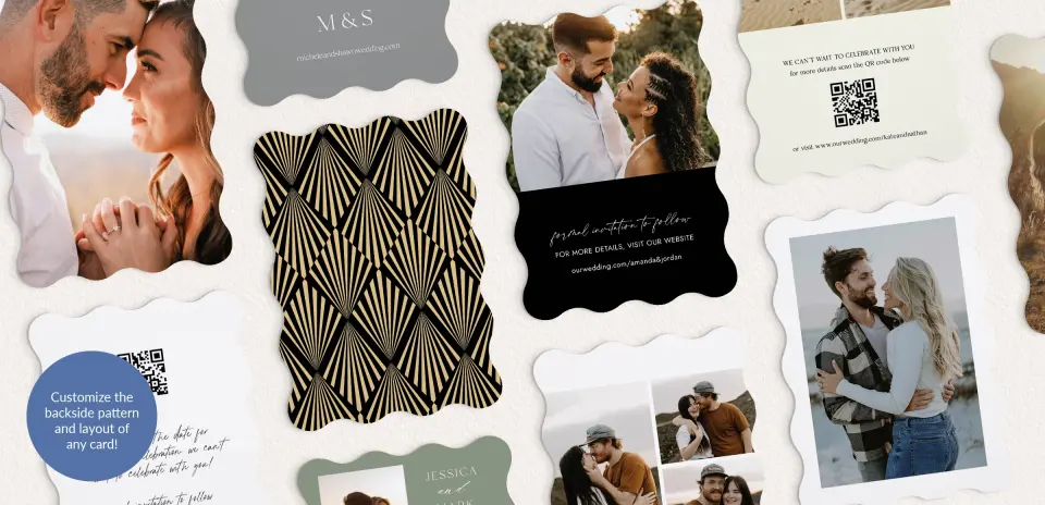 Back of Save the Date Card