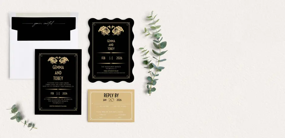 Front of Save the Date Card