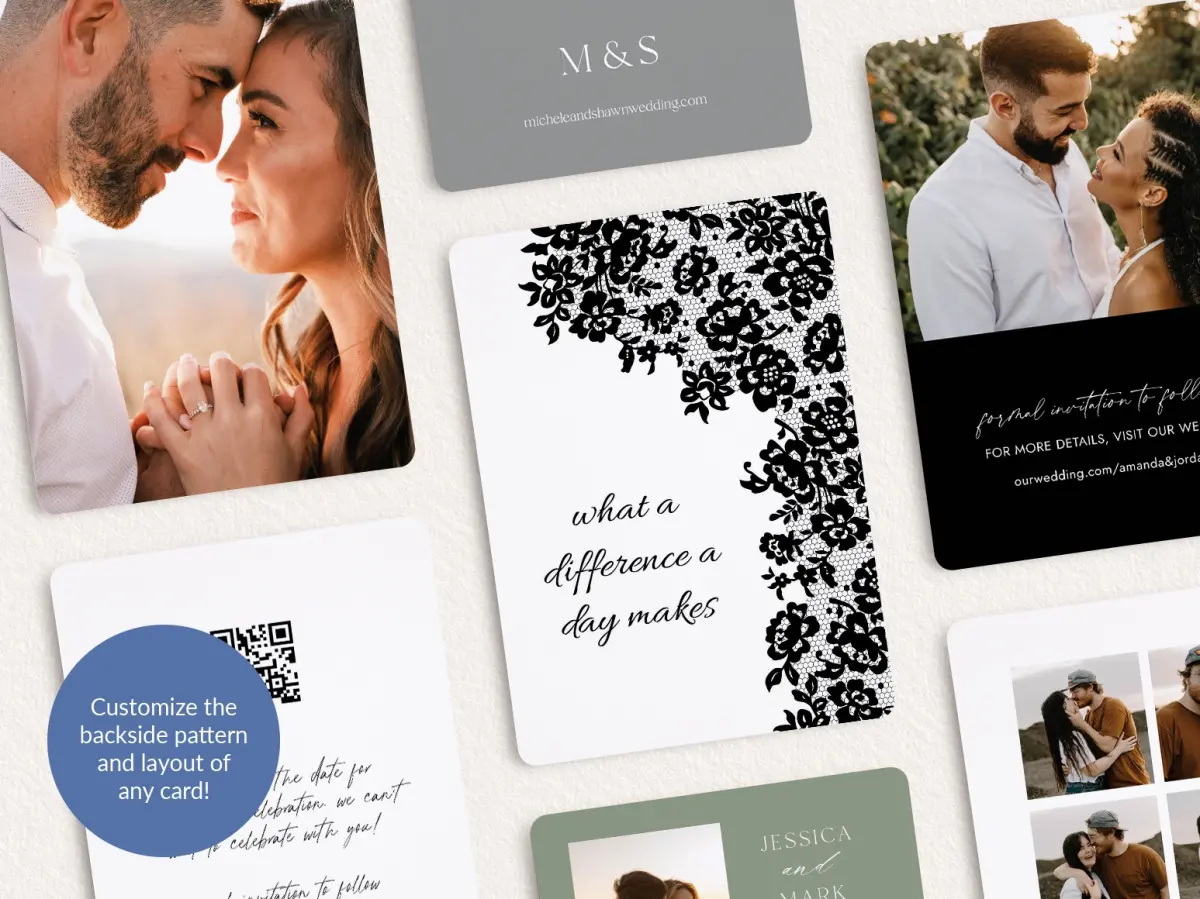 Back of Save the Date Card