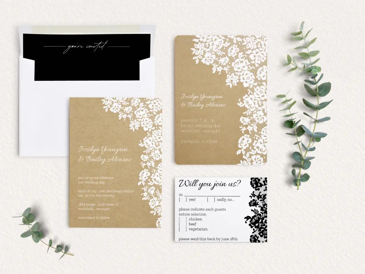 Front of Save the Date Card