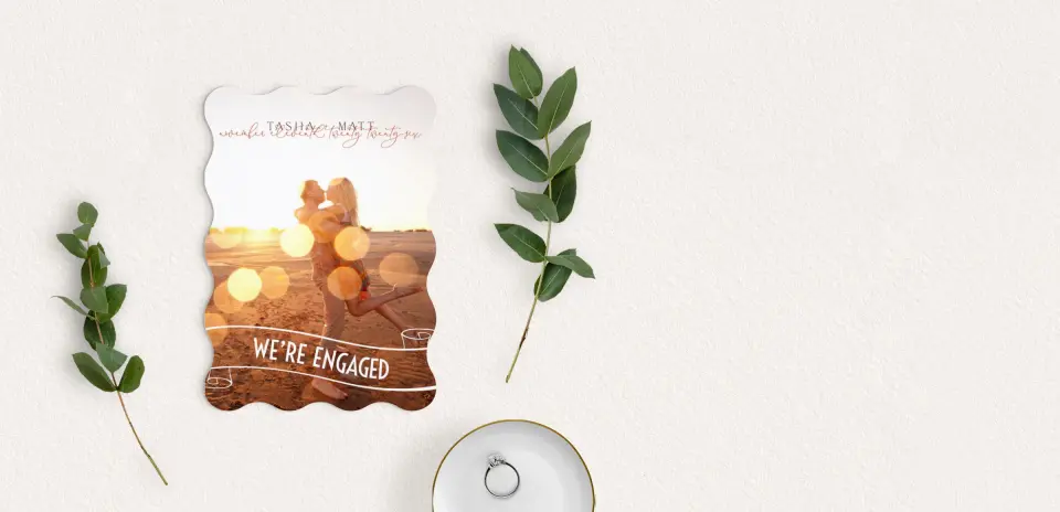 Save the Date Card with Optional Guest Addressing Service