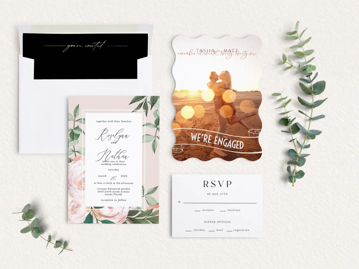 Front of Save the Date Card