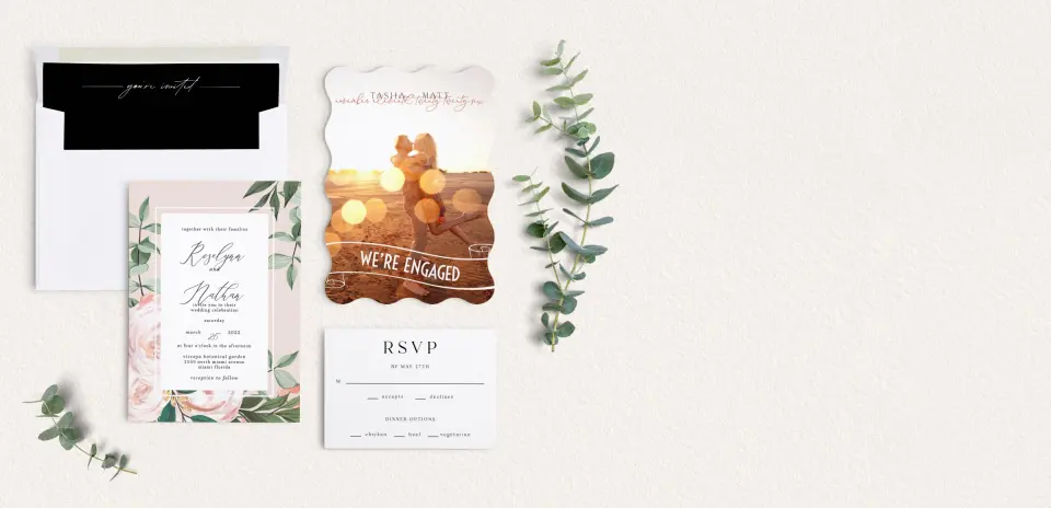 Front of Save the Date Card