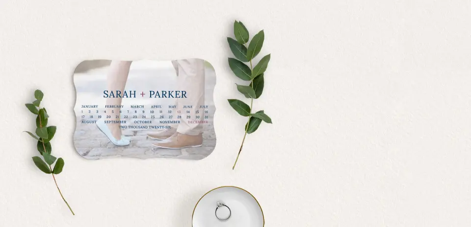 Save the Date Card with Optional Guest Addressing Service