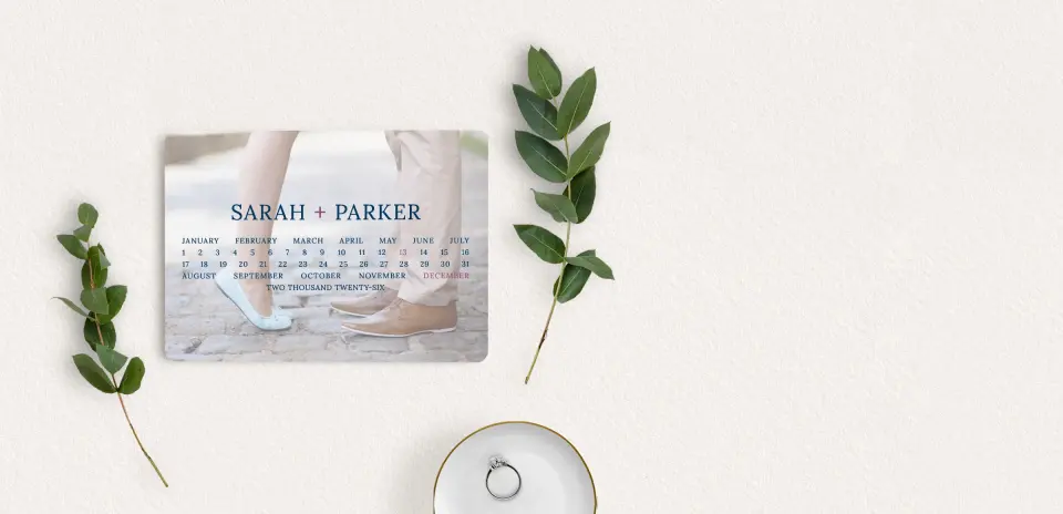 Save the Date Card with Optional Guest Addressing Service